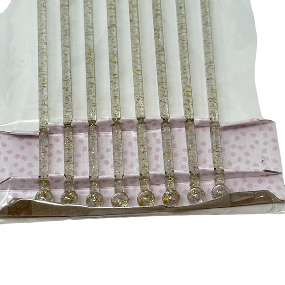 Set of 2 XO Glitter Drink Stirrers Valentine Cocktail Swizzle Sticks Barware - Picture 4 of 14